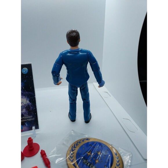 Star Trek Malcorian Riker Vintage 1994 Action Figure & Pog Playmates Loose - Picture 5 of 5